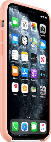 Apple Silicone Case Back Cover Σιλικόνης Ροζ (iPhone 11 Pro)