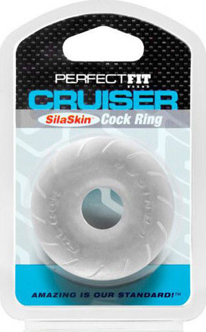 Perfect Fit Brand Siliskin Cruiser Ring Δαχτυλίδι Πέους Σιλικόνης Διάφανο