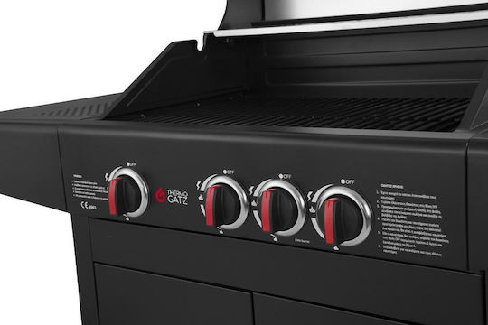 Thermogatz GS Grill Lux Gas Grill with 3 pcs 9kW and Side Burner