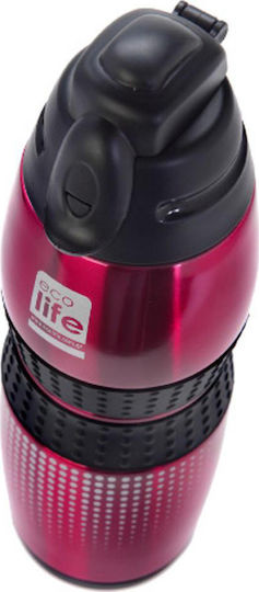 Ecolife Recyclable Thermos Bottle Stainless Steel BPA Free 400ml Red