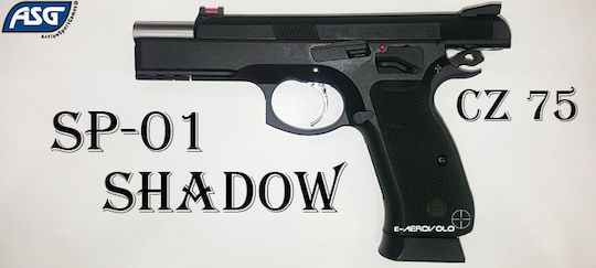 Asg Pistol cu Aer CO2 CZ 75 SP-01 Shadow (Full Metal/Blowback) Recul 4.5mm