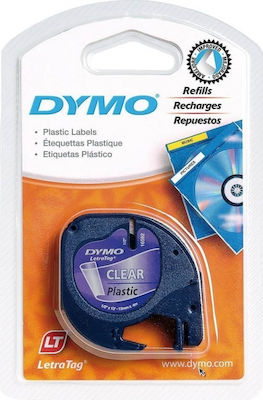 Dymo 12267 Label Maker Tape 4m x 12mm Transparent