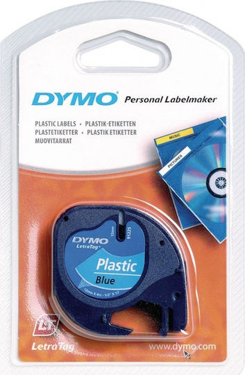 Dymo 91208 Ταινία Ετικετογράφου 4m x 12mm σε Ασημί Χρώμα Συμβατή με Dymo LetraTag/LT