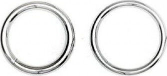 Rimba Welded Metal Cockring Set Σετ Δαχτυλίδια Πέους Μεταλλικά Ασημί