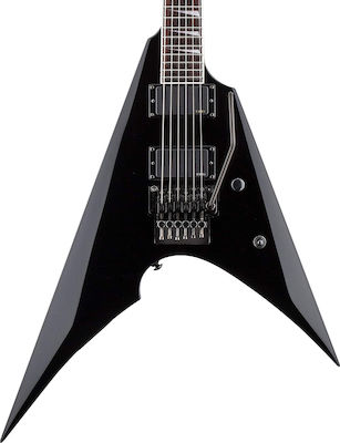 ESP Electric Guitar LTD Arrow-200 Black with Pickups in HH Layout , Tremolo, Jatoba Fretboard