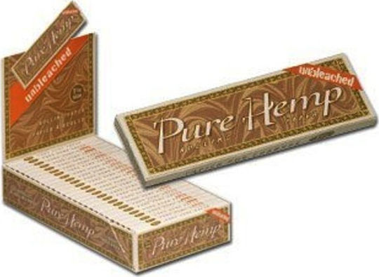 Pure Hemp Unbleached Χαρτάκια Στριφτού Τσιγάρου 1+1/4 50 φύλλα 25τμχ