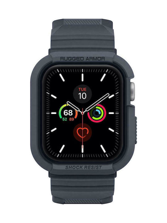 Spigen Rugged Armor Pro Silicone Case Charcoal Gray for Apple Watch 44mm