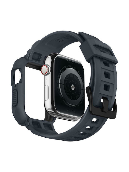 Spigen Rugged Armor Pro Silicone Case Charcoal Gray for Apple Watch 44mm