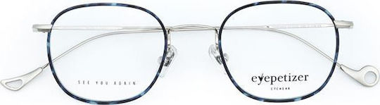 Eyepetizer Thierry Metallischer Brillengestell Braun Schildpatt C 1-K