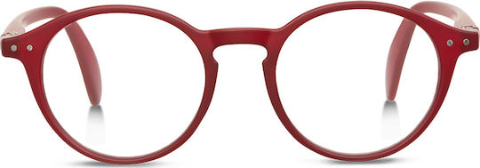 Looplabb Faust LL02C Reading Glasses +3.50 in Burgundy color