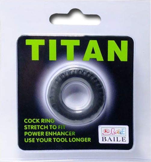 Baile Titan GN Δαχτυλίδι Πέους Σιλικόνης Μαύρο