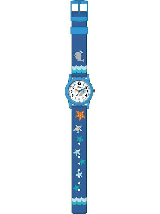 Q&Q Kids Analog Watch with Rubber/Plastic Strap Blue