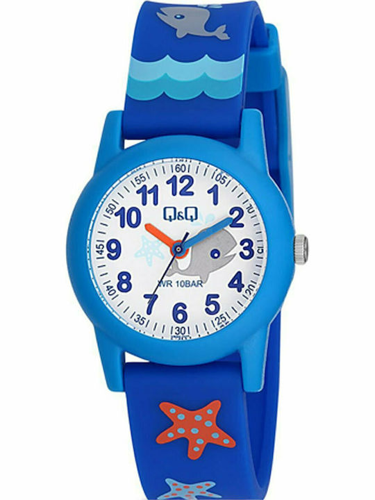 Q&Q Kids Analog Watch with Rubber/Plastic Strap Blue