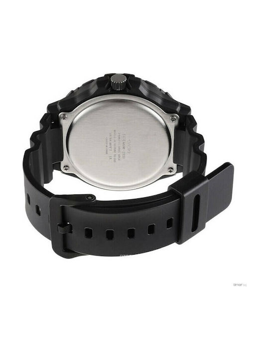 Casio Collection Men's Watch 53mm Battery with Black Rubber Strap