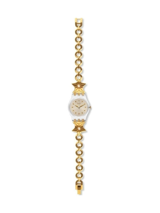 Swatch Etoile De Mer Watch with Gold Metal Bracelet