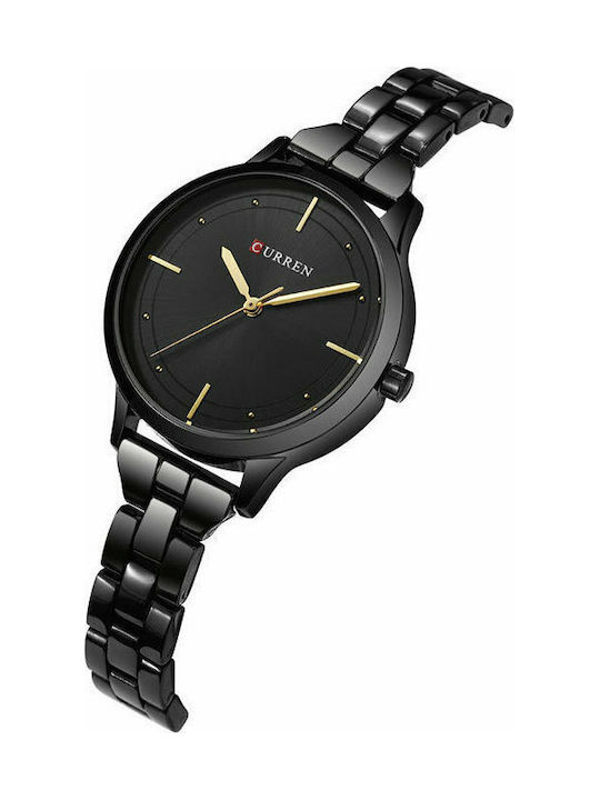 Curren Watch with Black Metal Bracelet