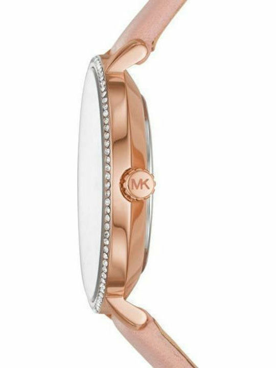 Michael Kors Pyper Ceas de Damă cu Roz Curea din Piele