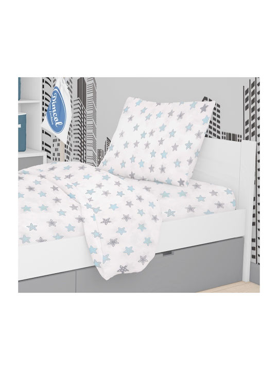 Dimcol Star Față de pernă pentru copii din bumbac 100% 50x70buc 104 Sky Blue 1925813107310482