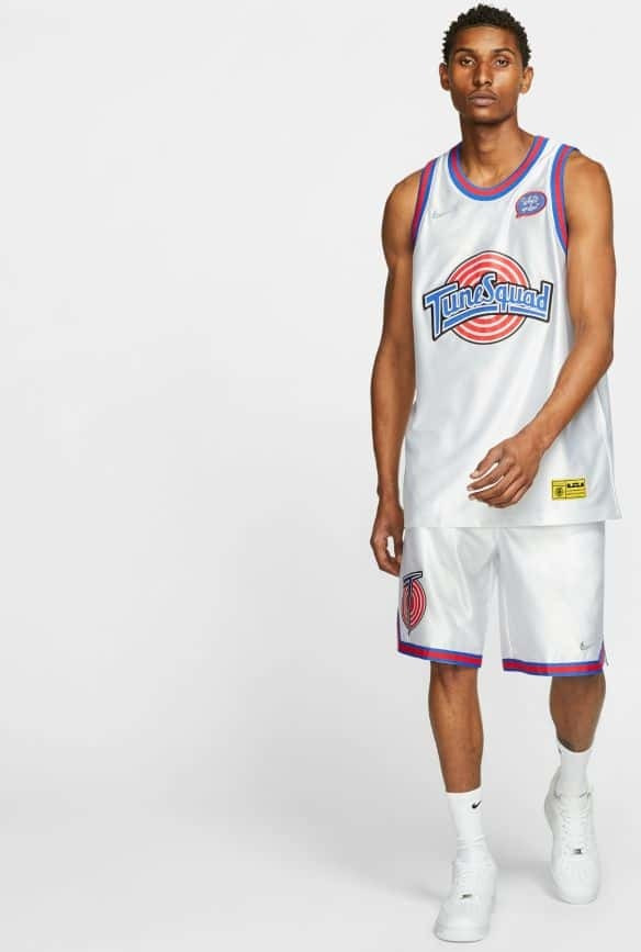 nike lebron x tune squad dna jersey white