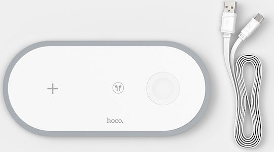 Hoco Încărcător Wireless (Qi Pad) 10W Albς (CW24 Handsome)