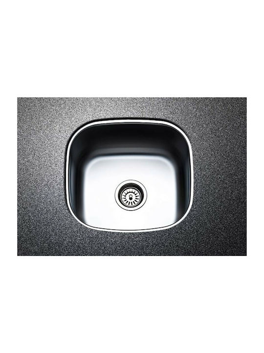 Fortinox Valley 28043 107-28043-110 28043-110 Undermount Sink Inox Satin W42.5xD40cm Silver