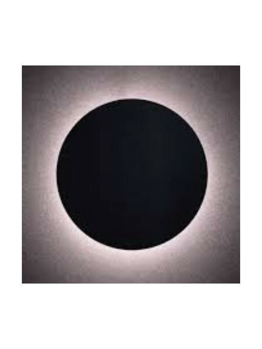 Aca Eclipse Modern Lamp Wall with Integrated LED and Warm White Light Black 22cm