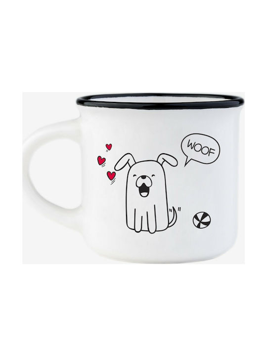 Legami Milano Dog & Cat Porcelain Cup White 50ml 2pcs