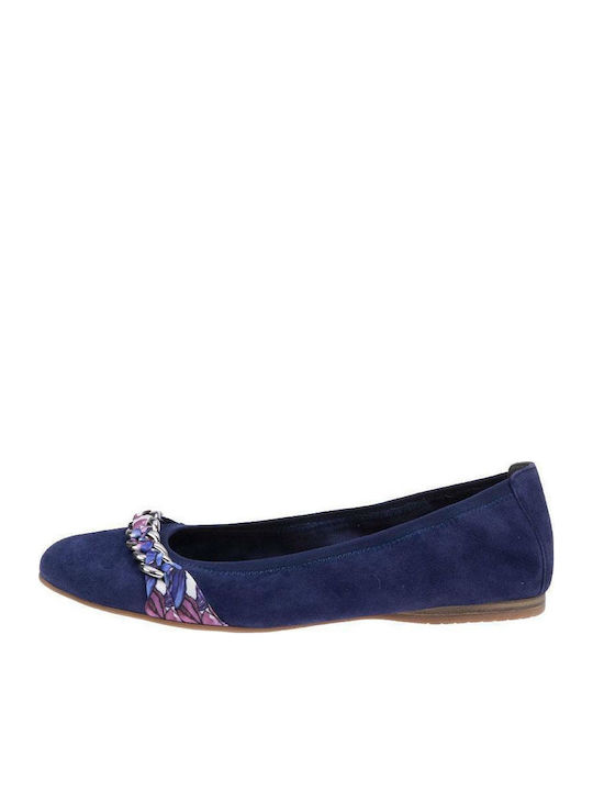 Tamaris Suede Ballerinas Blue