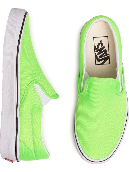 Neon Classic Πάνινα Ανδρικά Slip-On Πράσινα
