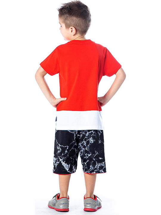 Joyce Kids Set with Shorts Summer 2pcs Red