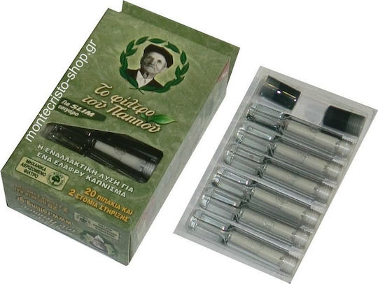 Tou Pappou Zigarettenpfeifen Slim 6mm Transparent 20 Stück