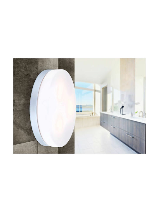 Globo Lighting Vranos Plafonieră de Exterior E27 în Culoare Argintiu 32113