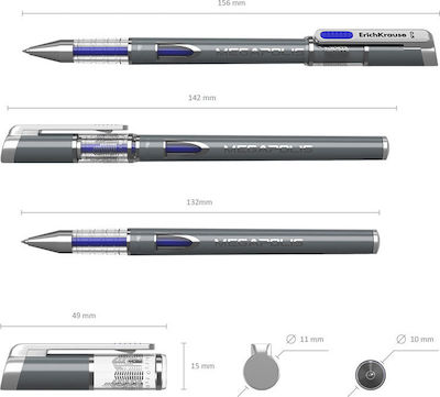 ErichKrause Megapolis Pen Gel 0.5mm with Blue Ink