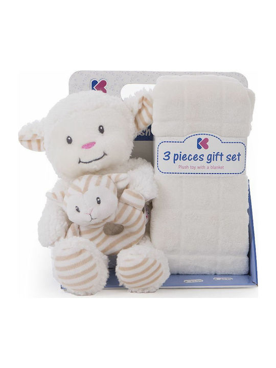 Kikka Boo Pătură Pepinieră Swaddling Pături Sheep Cu Animal 76x114cm 3 Bucăți