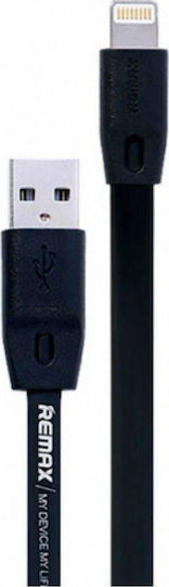 Remax Flat USB to Lightning Cable Μαύρο 2m (Full Speed)