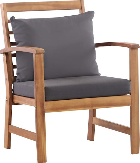 Garten- und Outdoor-Möbelsets 4 Stück Akazie mit Kissen