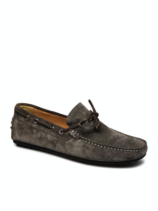 Drive Suede Ανδρικά Loafers σε Γκρι Χρώμα