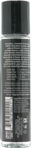 Wicked Aqua Flavored Anal Lubricant Strawberry 30ml