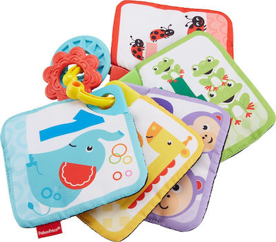 Fisher Price Carte de Activități Soft Turn and Learn Cards din Țesătură pentru 0++ Luni