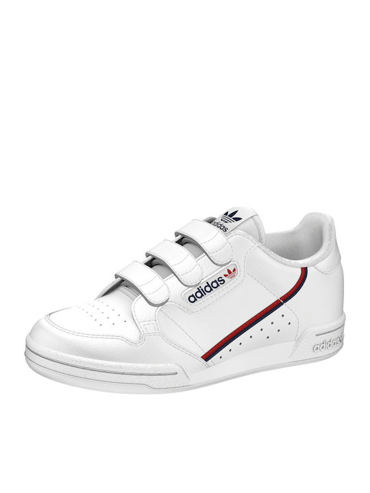 Continental 80 CF C Kinder Sneakers mit Klettverschluss Cloud White / Scarlet