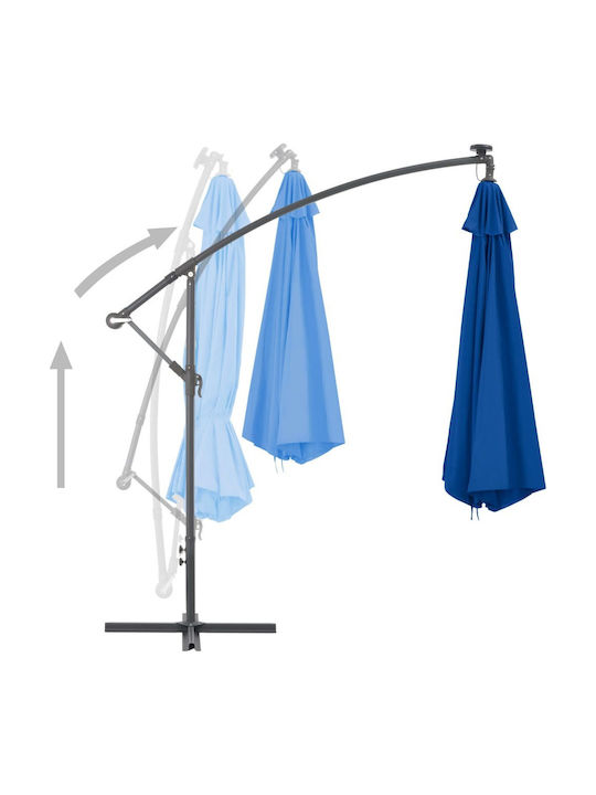 Hanging Circular Aluminum Blue Parasol Φ3.5m