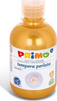 Primo Perlata Tempera Farben Pearl Yellow 210 in Flasche 300ml 1Stück 234TP300210