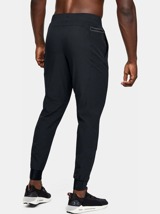 Under Armour Unstoppable Men's Sweatpants with Rubber Black