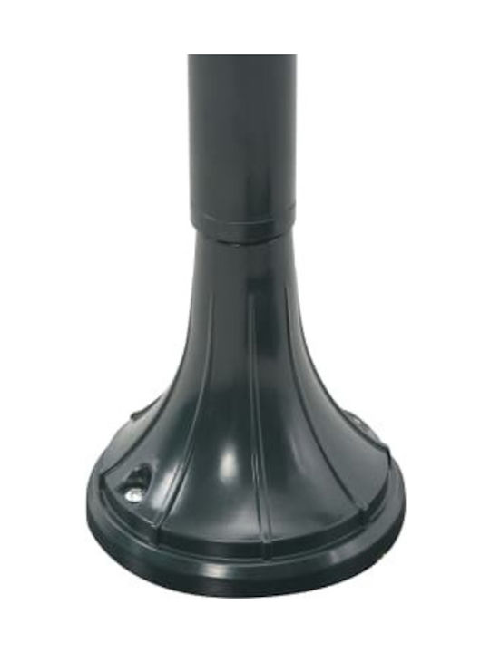 vidaXL Outdoor Floor Lamp Small Post 60W IP44 for E27 Light Bulb Green