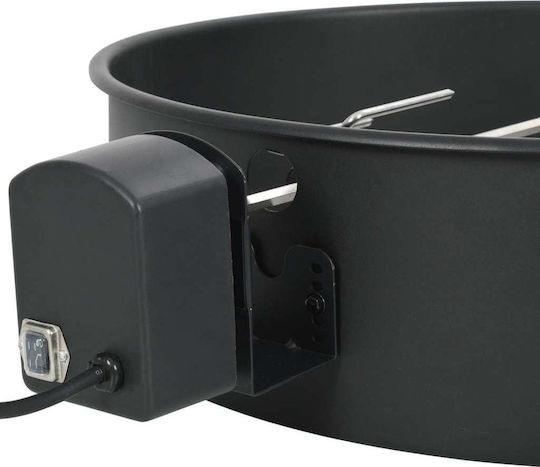 vidaXL Inox Barbecue Spit for Chicken with Motor 57cm
