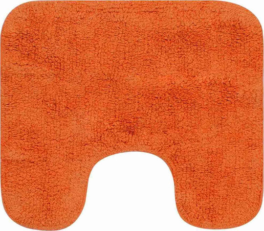 vidaXL Rutschfest Set Badematten Baumwolle Toilette 133235 Orange 2Stück