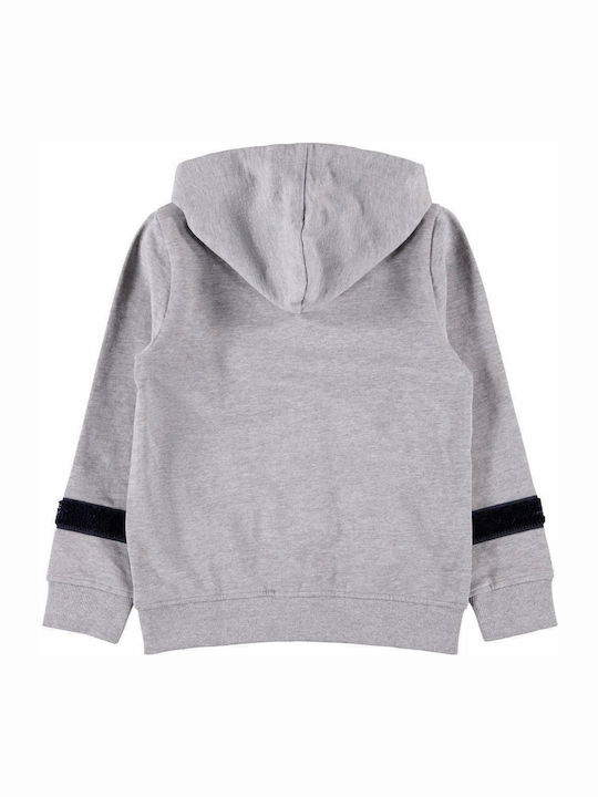 Name It Boys Hooded Sweatshirt with Zipper Gray