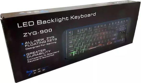 Factory ZYG-900 Gaming Πληκτρολόγιο με RGB φωτισμό (Αγγλικό US)