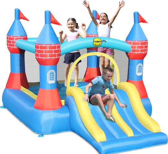 Happy Hop Inflatable Castle with Trampoline and Slide for Ages 3+