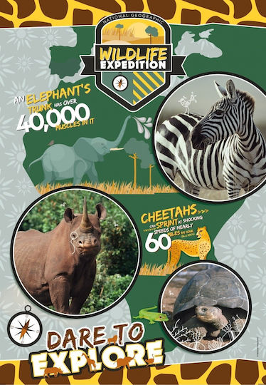 Παιδικό Puzzle Wildlife Explorer 180pcs για 7+ Ετών Clementoni